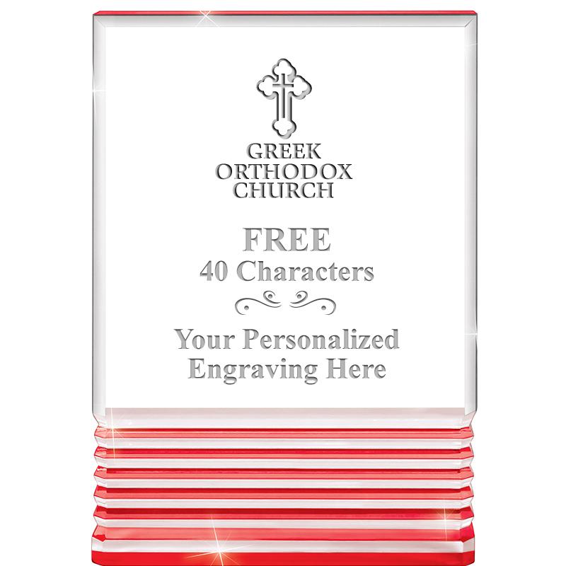 3.5"x5"RED ROCKWELL ACRYLIC