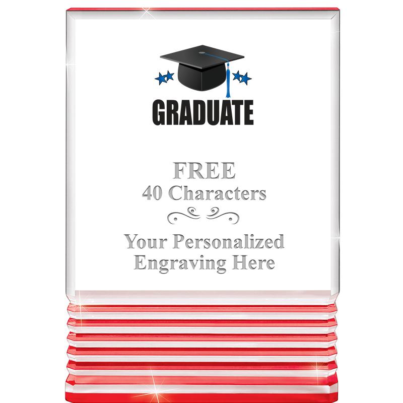 3.5"x5"RED ROCKWELL ACRYLIC