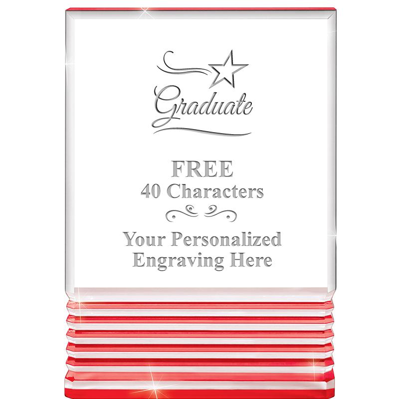 3.5"x5"RED ROCKWELL ACRYLIC