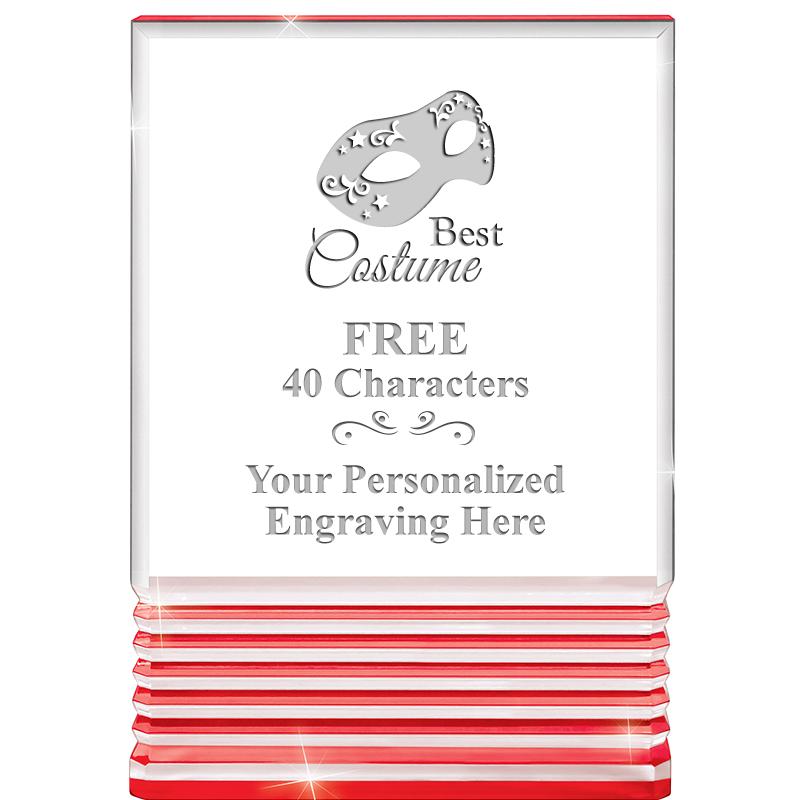 3.5"x5"RED ROCKWELL ACRYLIC