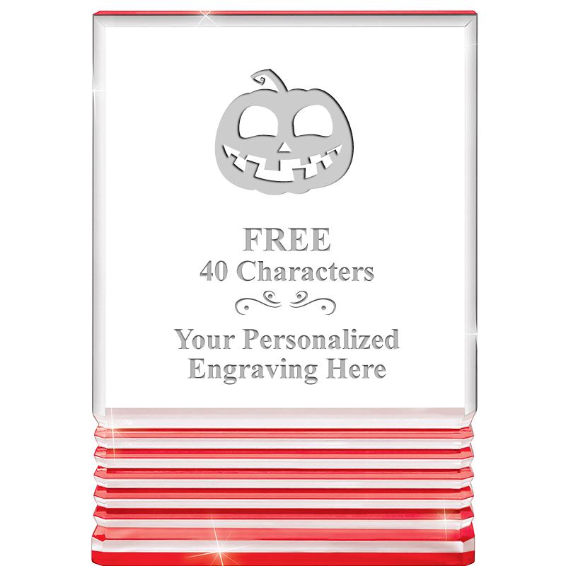 3.5"x5"RED ROCKWELL ACRYLIC