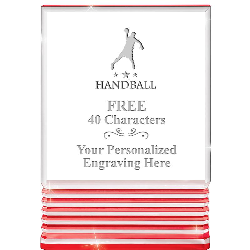 3.5"x5"RED ROCKWELL ACRYLIC