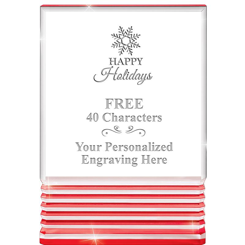 3.5"x5"RED ROCKWELL ACRYLIC