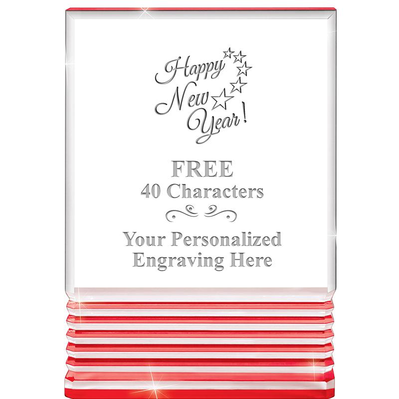 3.5"x5"RED ROCKWELL ACRYLIC