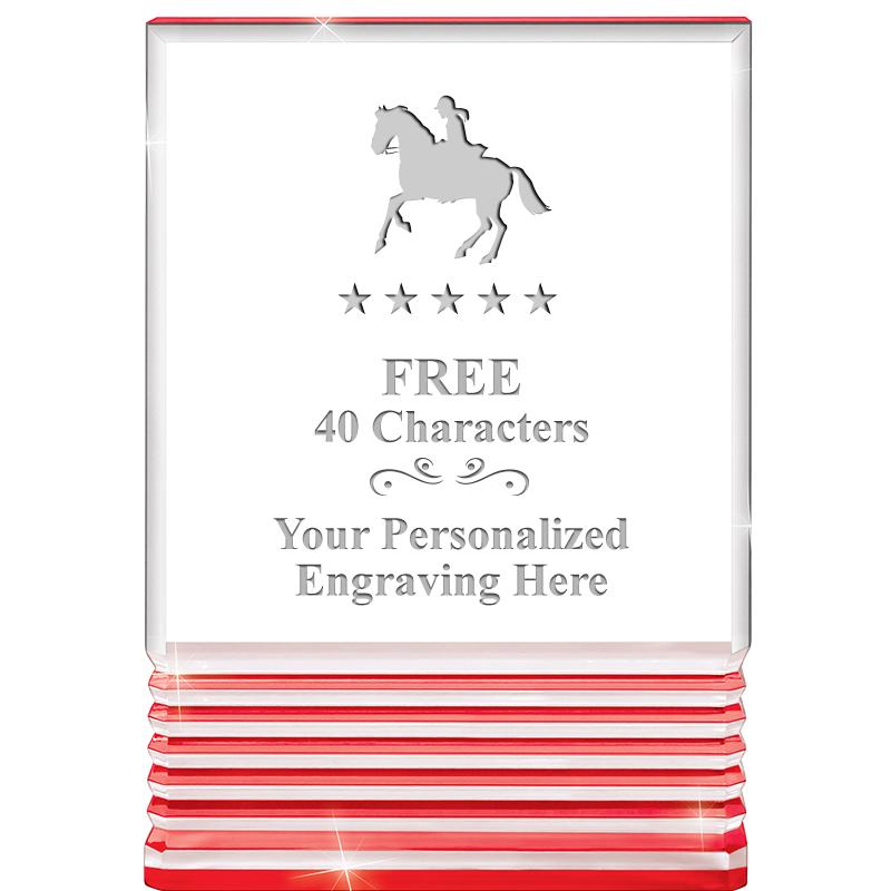 3.5"x5"RED ROCKWELL ACRYLIC