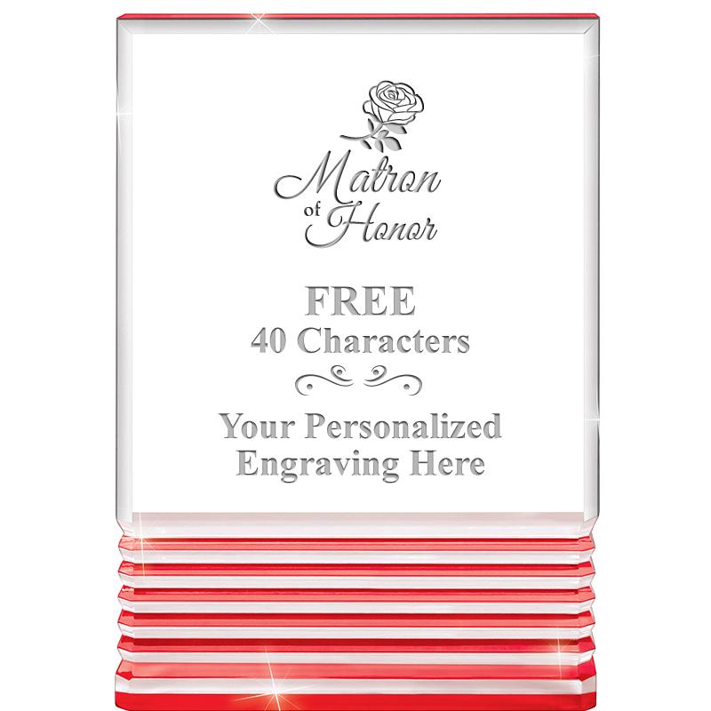 3.5"x5"RED ROCKWELL ACRYLIC