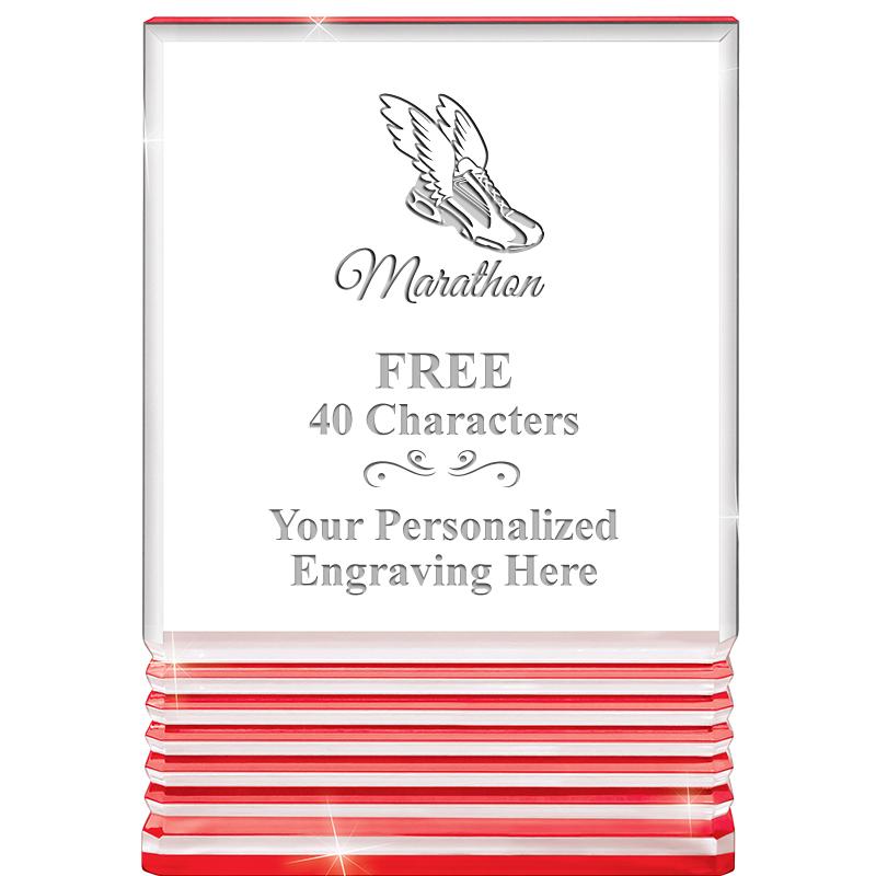 3.5"x5"RED ROCKWELL ACRYLIC