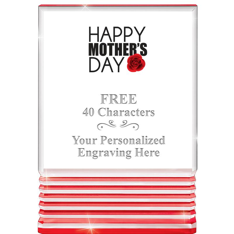 3.5"x5"RED ROCKWELL ACRYLIC