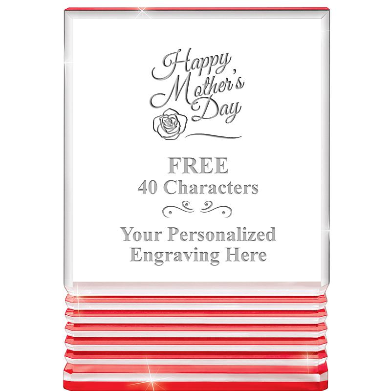 3.5"x5"RED ROCKWELL ACRYLIC