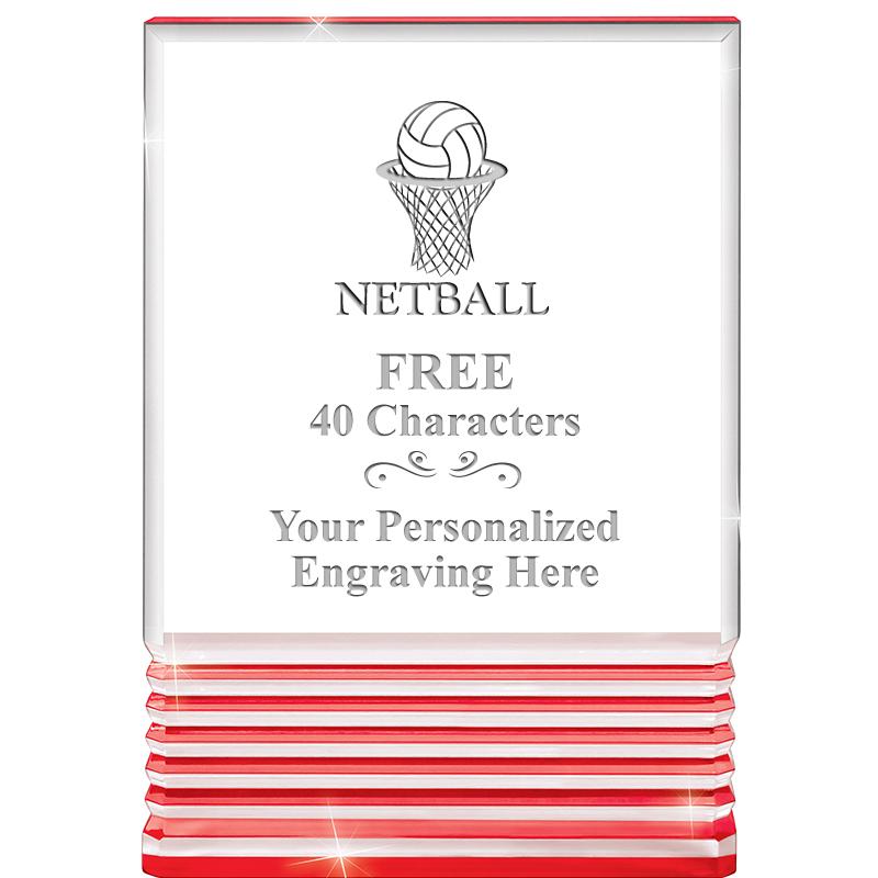 3.5"x5"RED ROCKWELL ACRYLIC