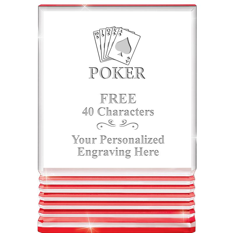 3.5"x5"RED ROCKWELL ACRYLIC