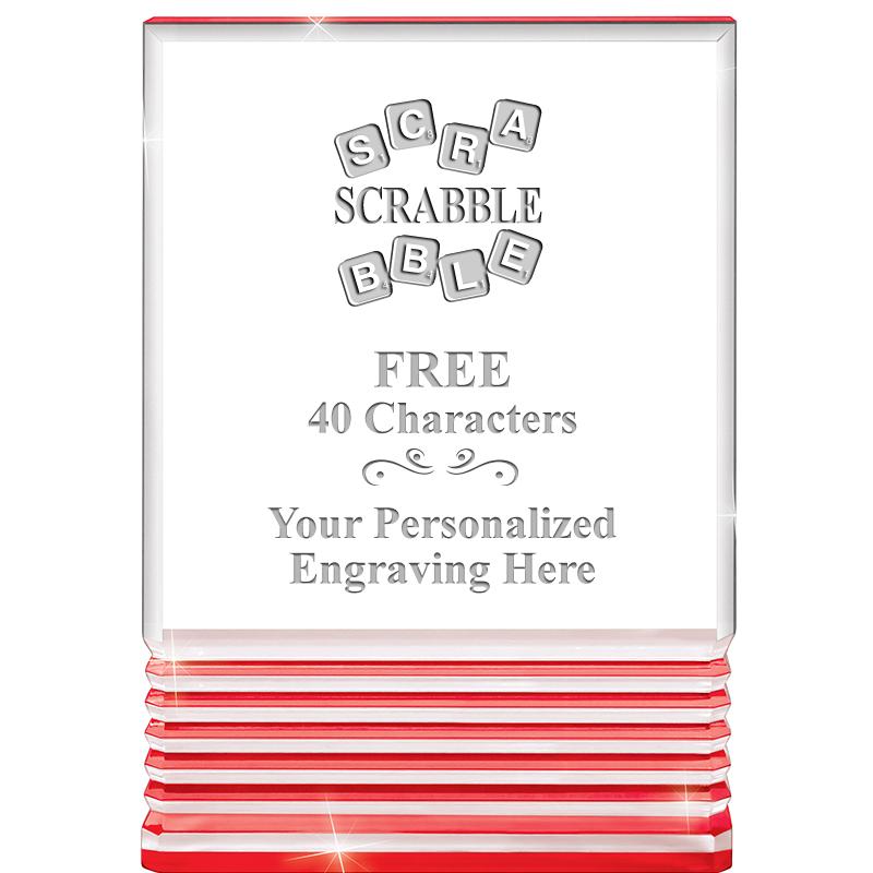 3.5"x5"RED ROCKWELL ACRYLIC