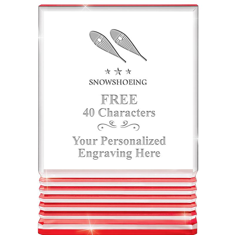 3.5"x5"RED ROCKWELL ACRYLIC