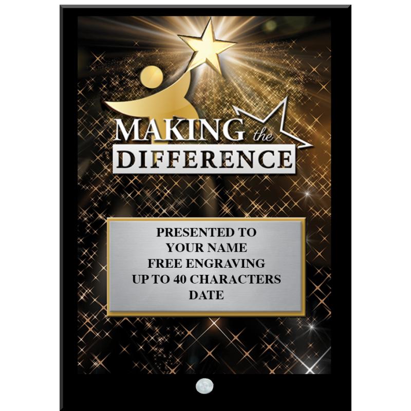 7" ECONOMY BLACK ACRYLIC