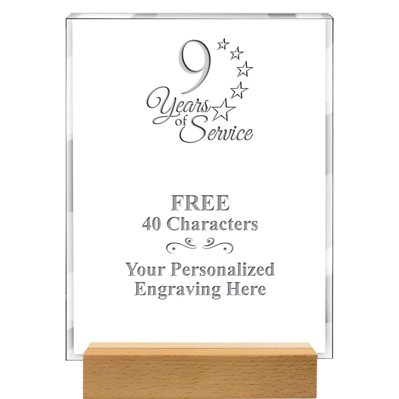 7x9 SHOWCASE ACR WOOD BASE