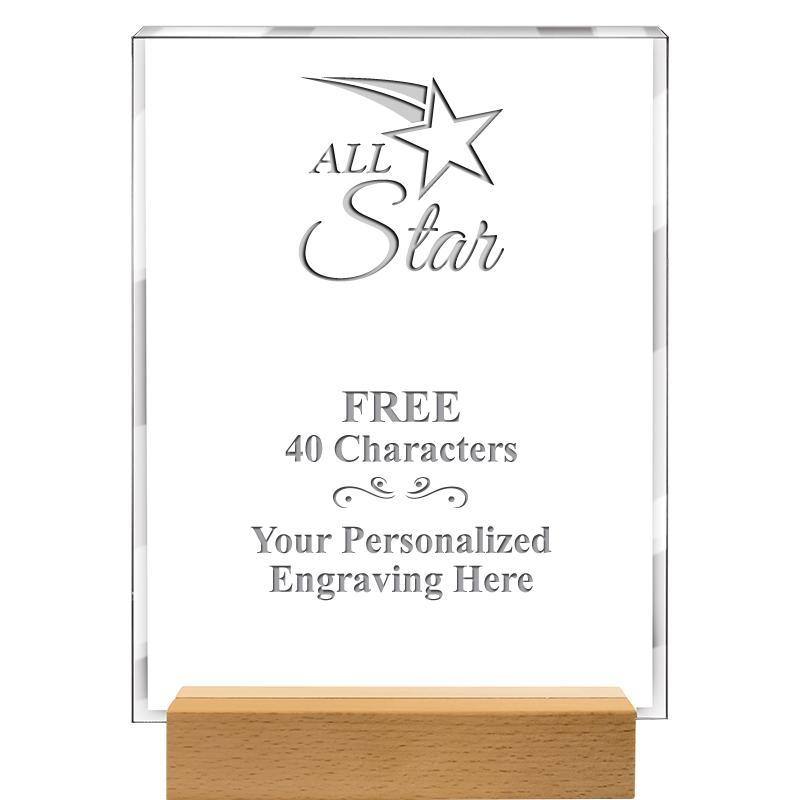 7x9 SHOWCASE ACR WOOD BASE