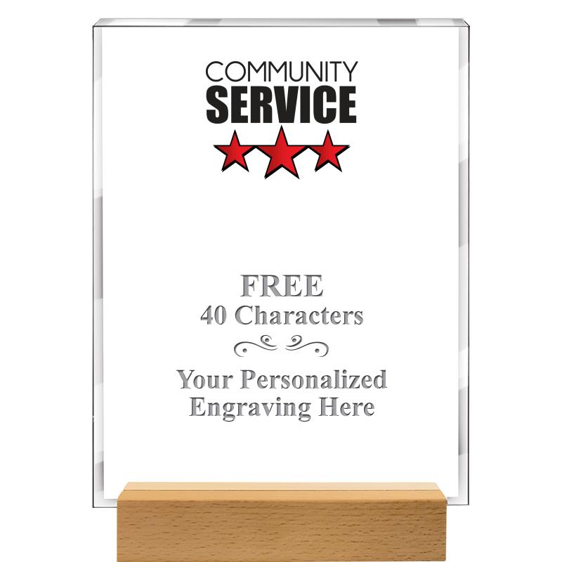 7x9 SHOWCASE ACR WOOD BASE