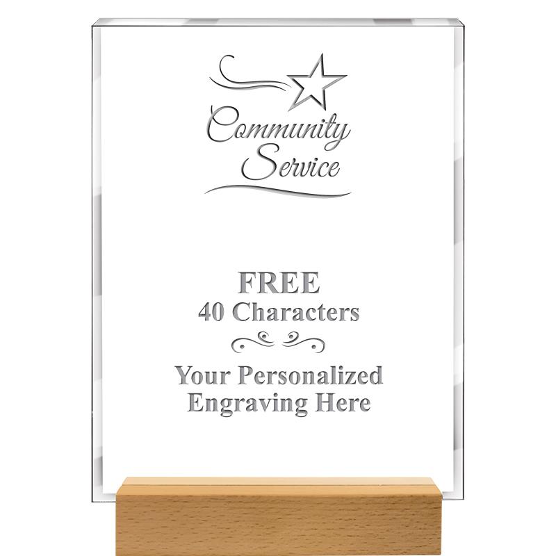 7x9 SHOWCASE ACR WOOD BASE