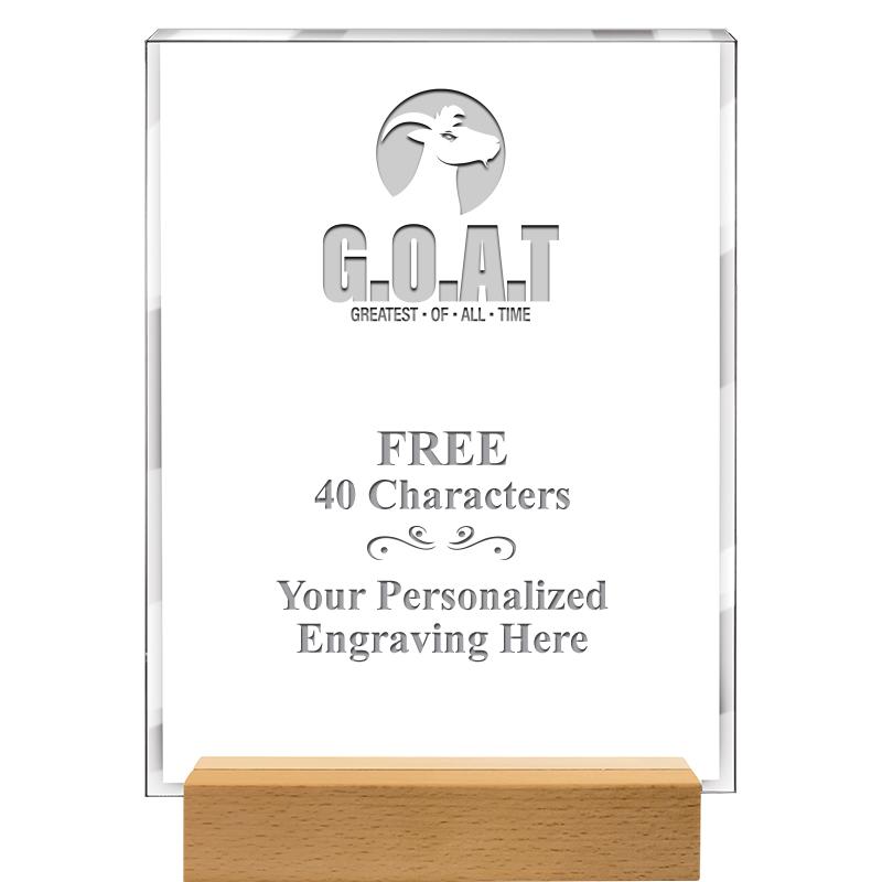 7x9 SHOWCASE ACR WOOD BASE