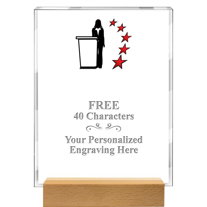 7x9 SHOWCASE ACR WOOD BASE