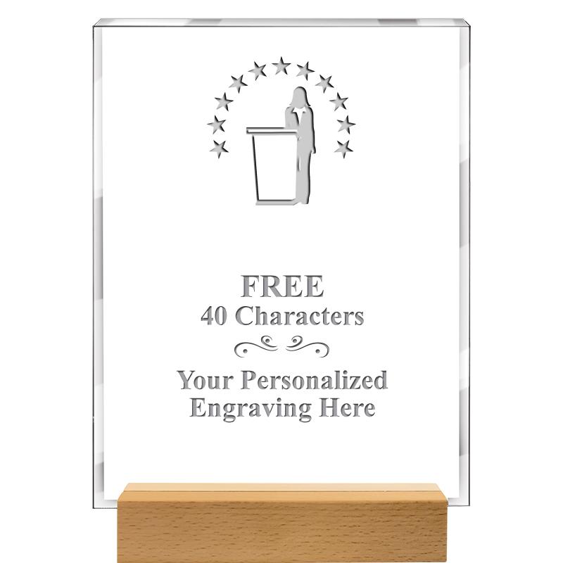 7x9 SHOWCASE ACR WOOD BASE