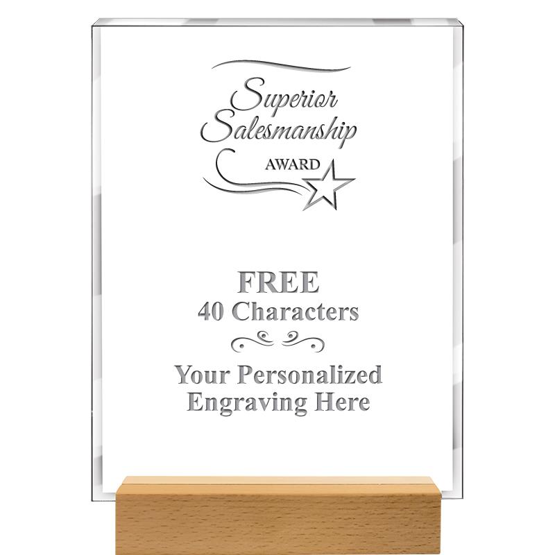 7x9 SHOWCASE ACR WOOD BASE