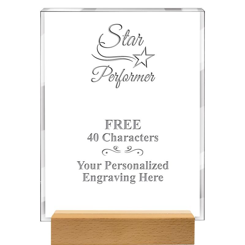 7x9 SHOWCASE ACR WOOD BASE