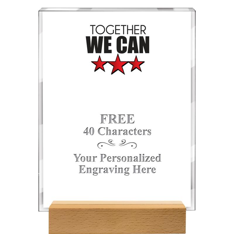 7x9 SHOWCASE ACR WOOD BASE