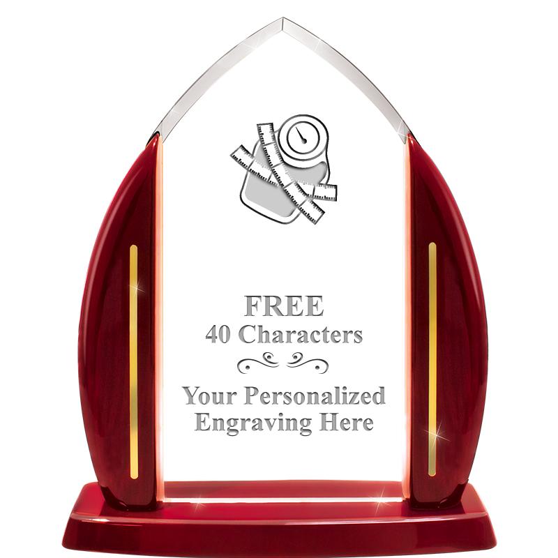 10.75"ROSEWOOD SLIDE-IN ACRYLC