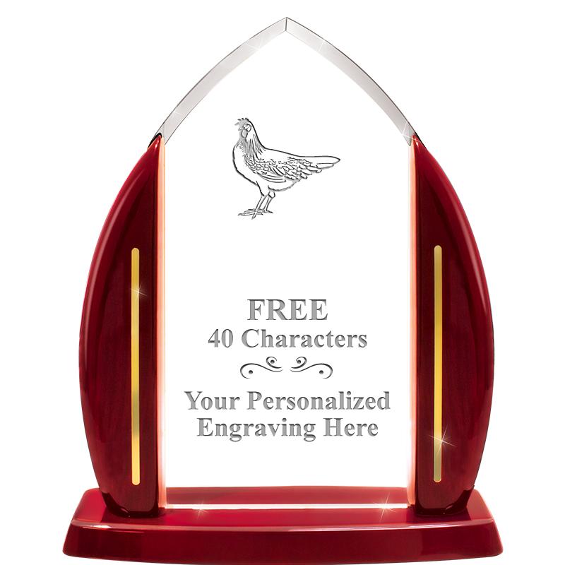 10.75"ROSEWOOD SLIDE-IN ACRYLC