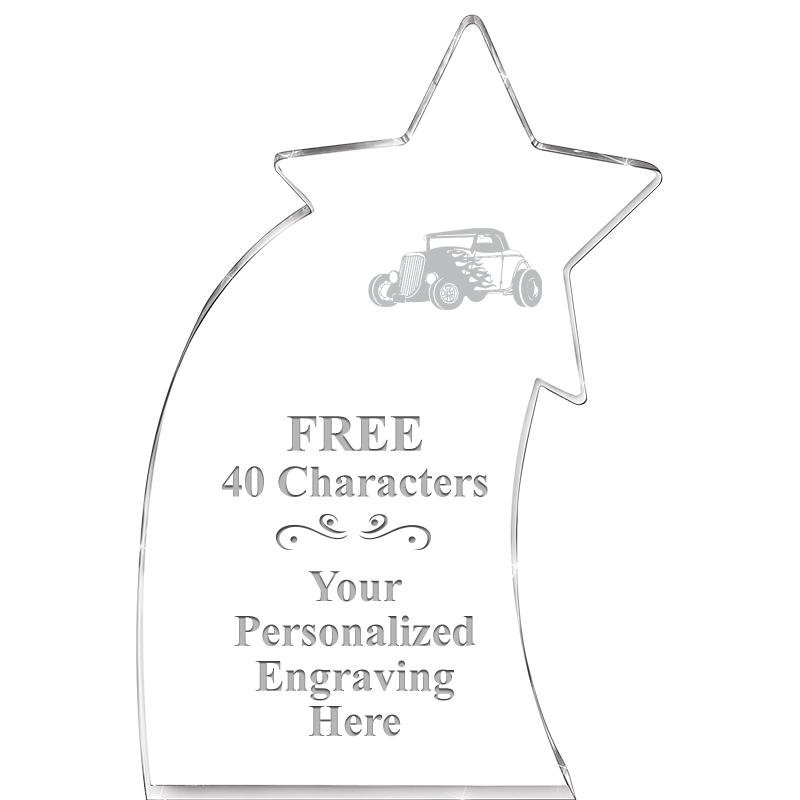 8" SHOOTING STAR ACRYLIC