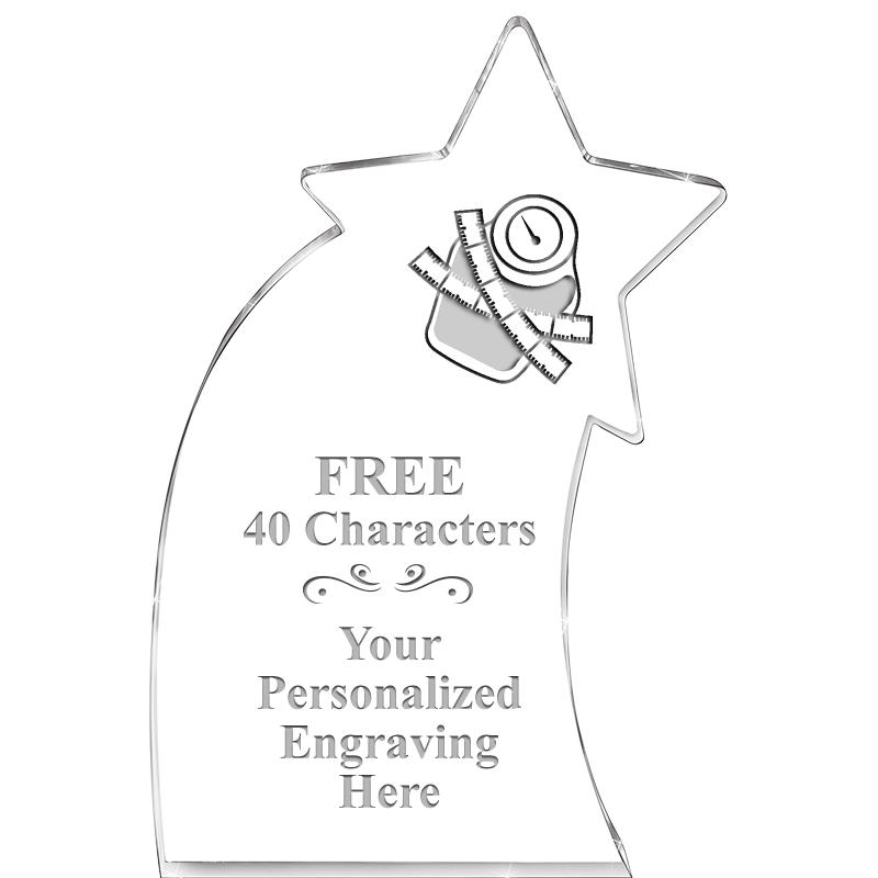 8" SHOOTING STAR ACRYLIC