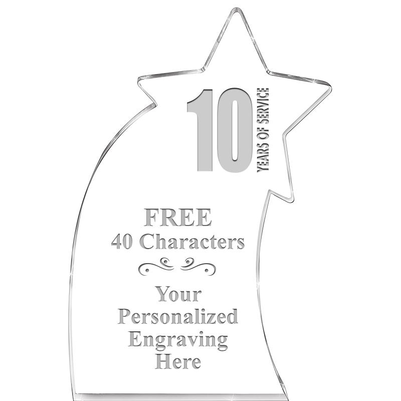 8" SHOOTING STAR ACRYLIC