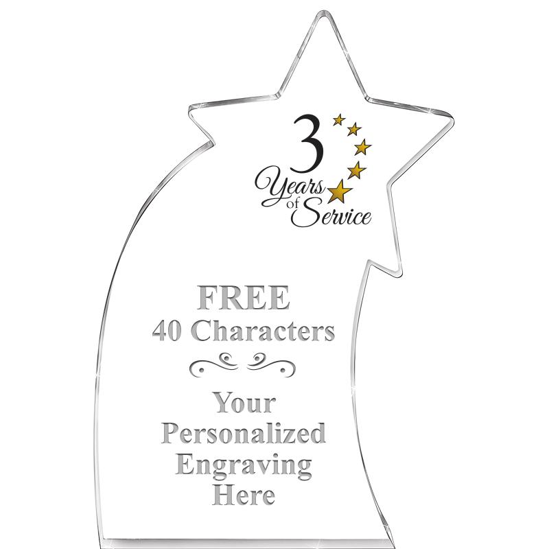 8" SHOOTING STAR ACRYLIC