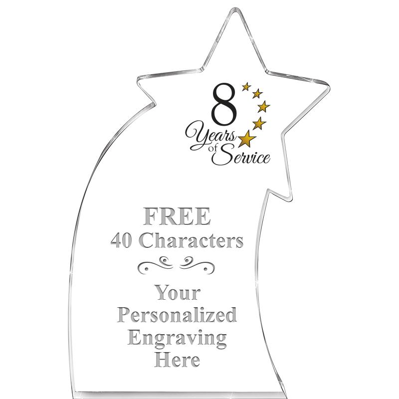 8" SHOOTING STAR ACRYLIC