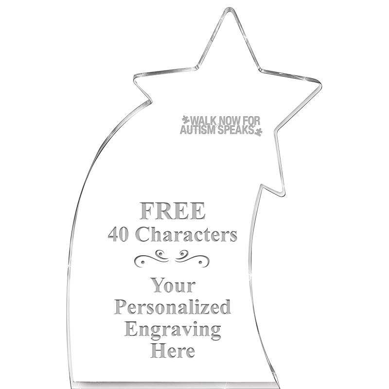 8" SHOOTING STAR ACRYLIC