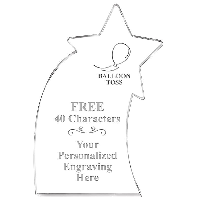 8" SHOOTING STAR ACRYLIC