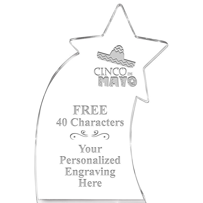 8" SHOOTING STAR ACRYLIC