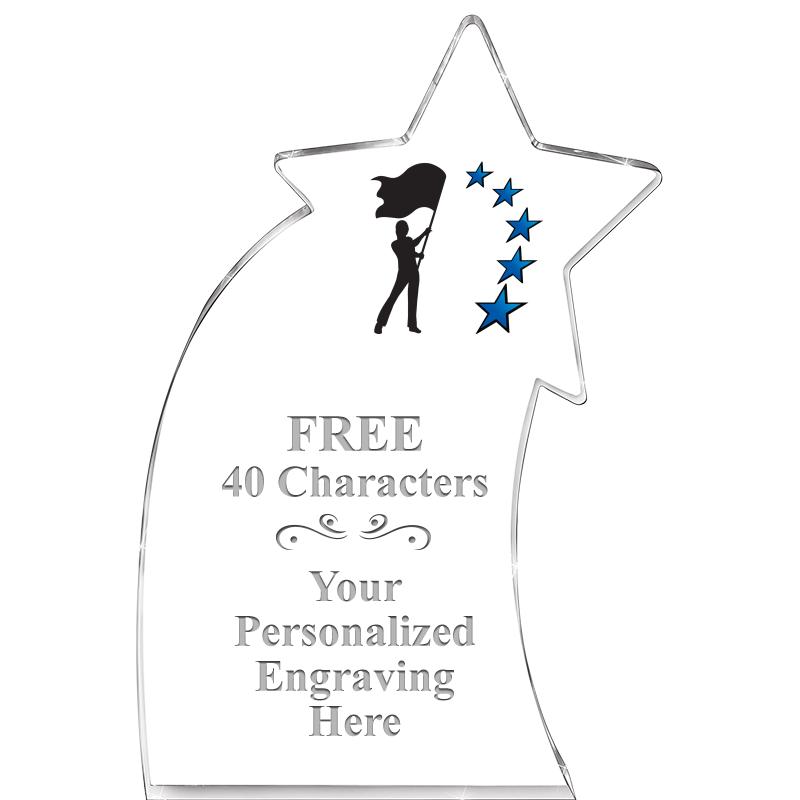 8" SHOOTING STAR ACRYLIC