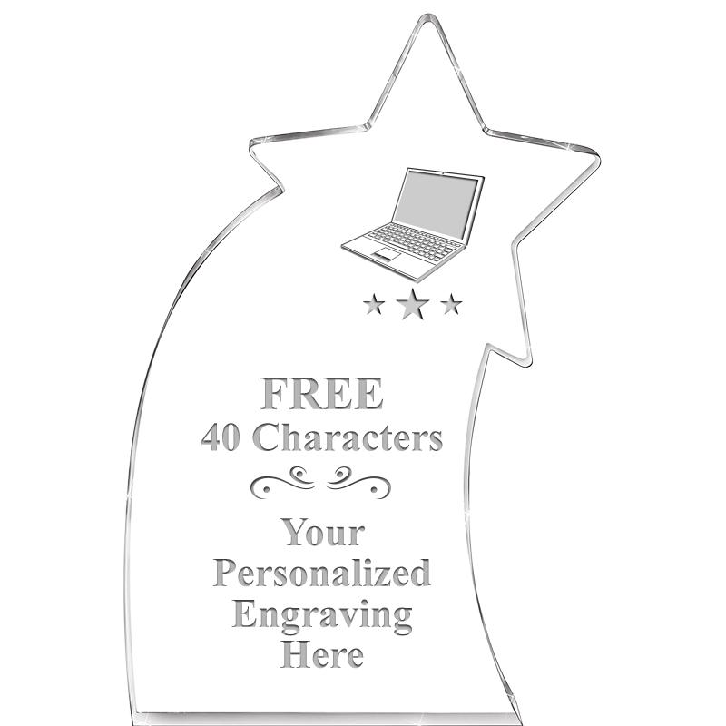 8" SHOOTING STAR ACRYLIC