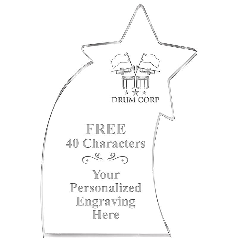 8" SHOOTING STAR ACRYLIC