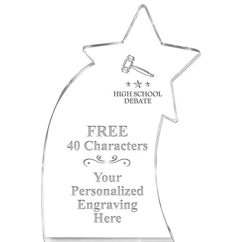 8" SHOOTING STAR ACRYLIC