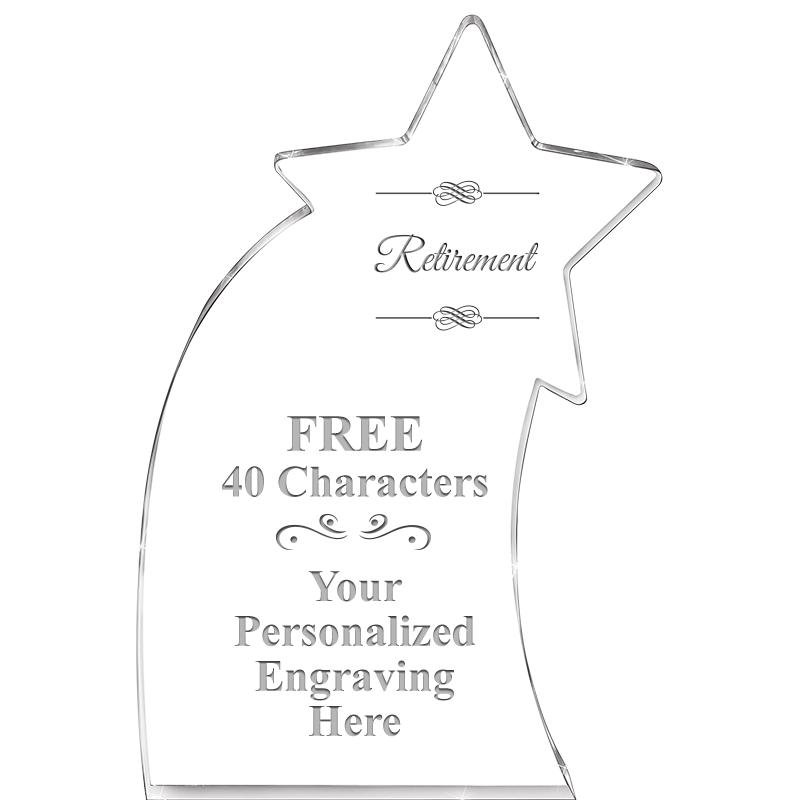 8" SHOOTING STAR ACRYLIC