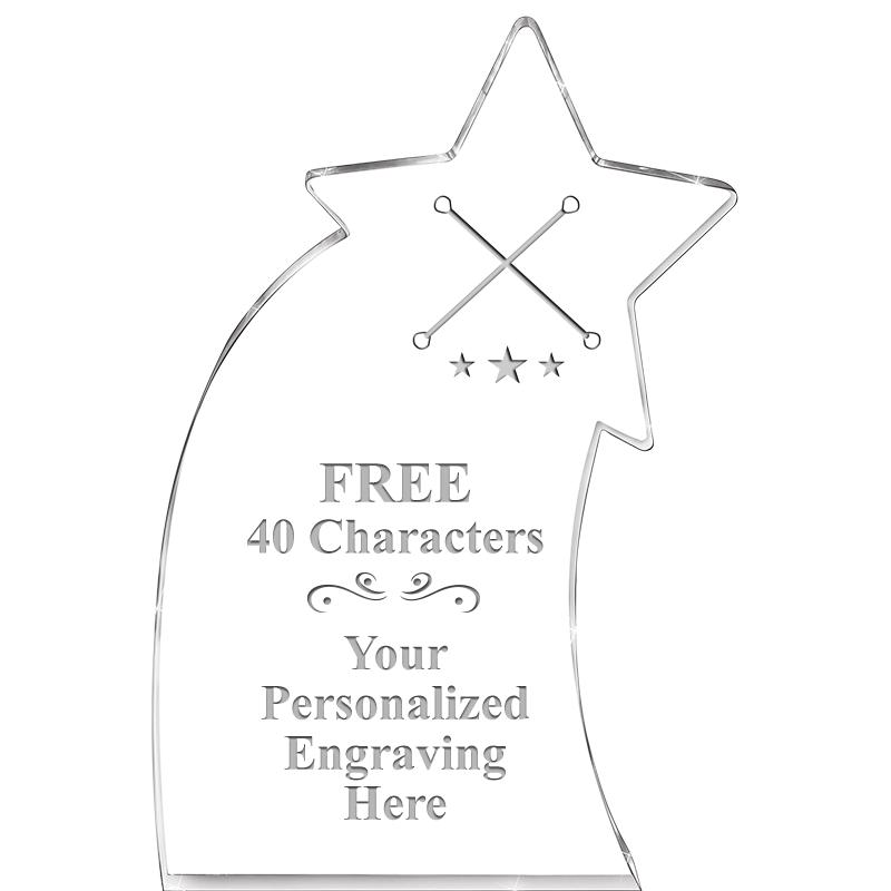 8" SHOOTING STAR ACRYLIC