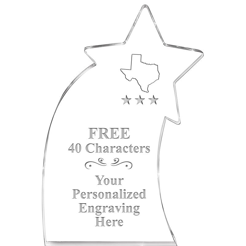 8" SHOOTING STAR ACRYLIC