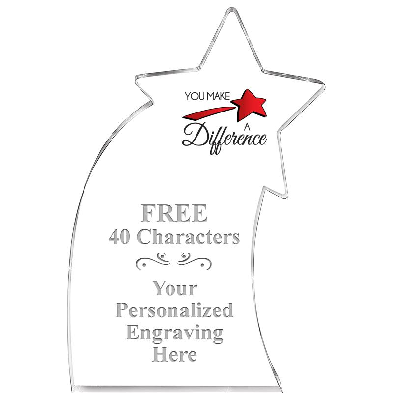 8" SHOOTING STAR ACRYLIC