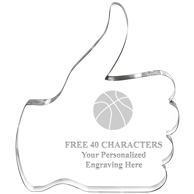 6" THUMBS UP ACRYLIC