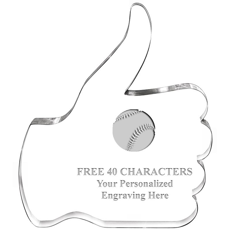 6" THUMBS UP ACRYLIC