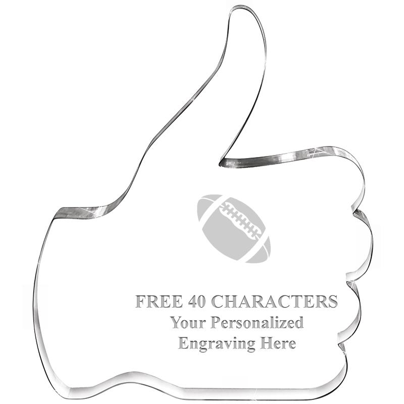 6" THUMBS UP ACRYLIC