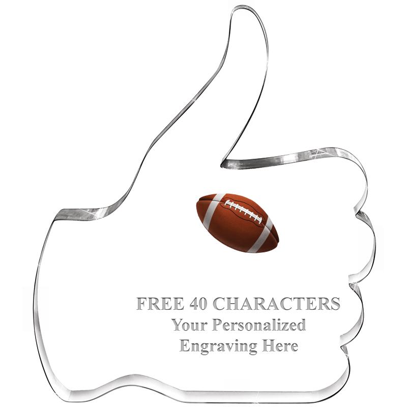 6" THUMBS UP ACRYLIC